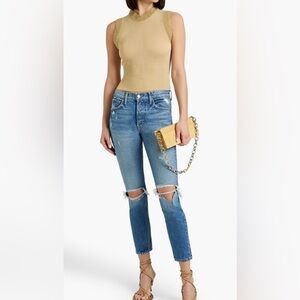 GRLFRND Karolina Distressed Skinny Jeans NWT Size 27 | $248 Retail